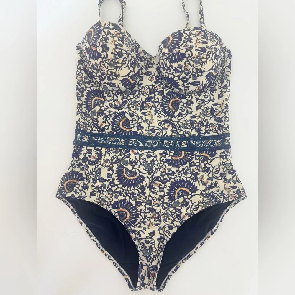 Tory Burch One Piece Swimsuit Size Medium And Cover Up - Picture 11 of 14